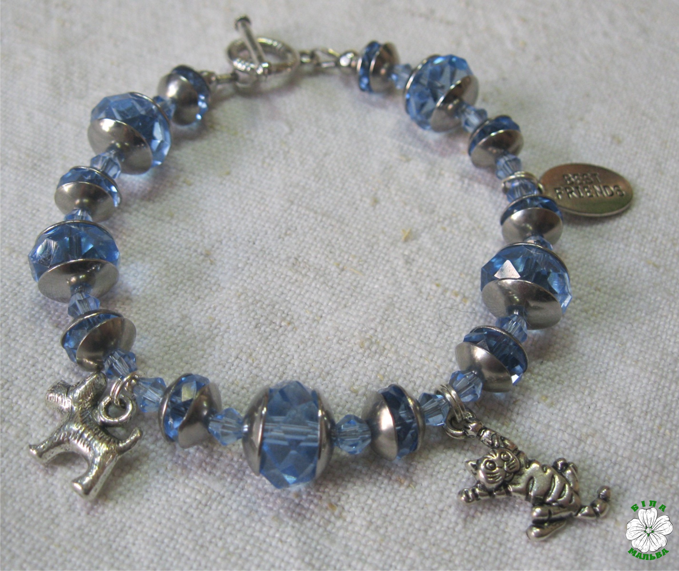 браслет кришталь підвіска