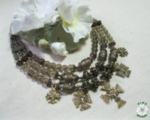 намисто, згарди, етно, Ukrainian necklace, кварц