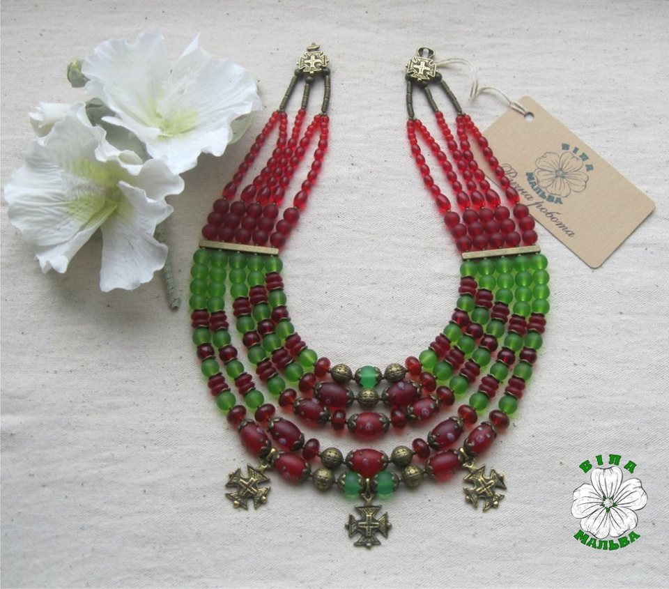 Ukraine necklace, етно, намисто, згарди, разок, чепраги